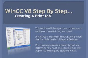 WinCC v8.0 Step By Step 21 Create Print Job In WinCC Explorer #winccguru