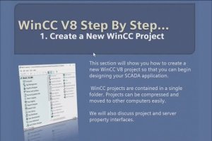 WinCC v8.0 Step By Step 2 Create a New WinCC Project