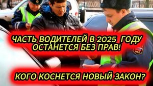 Часть водителей лишится прав в 2024 году. Кого коснется? ДПС. ГИБДД.