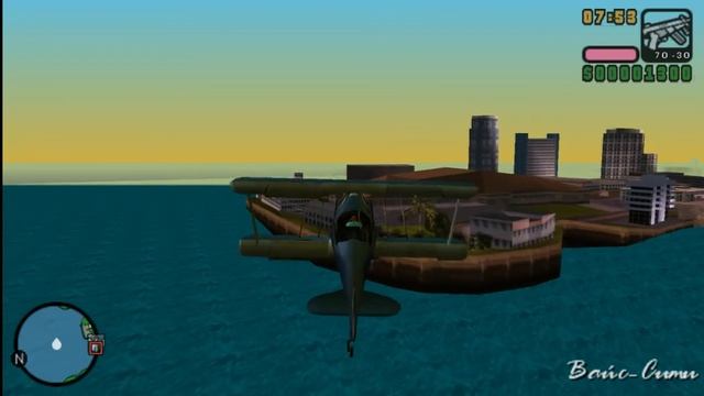 GTA: Vice City Stories управление самолётом на эмуляторе смотреть онлайн