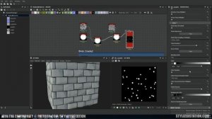 SUBSTANCE DESIGNER BONUS TUTORIAL! Creating a Stylized Brick Wall (TIMELAPSE_NO COMMENTARY) - Styliz