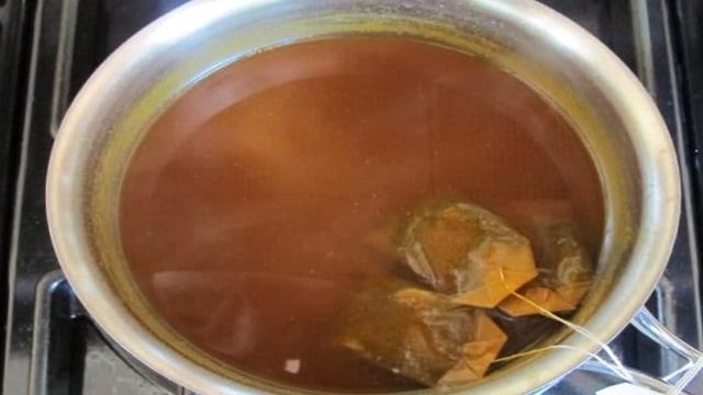 Чай латте с куркумой