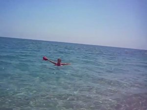Голубая вода Средиземного моря....