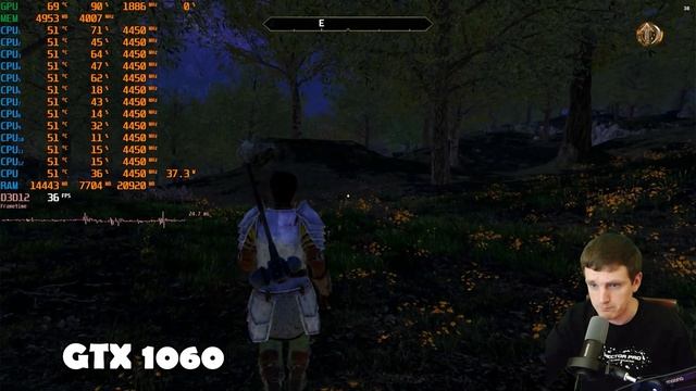 GTX 1060 в The Elder Scrolls 4 Oblivion Remastered Patch 2 на слабом пк