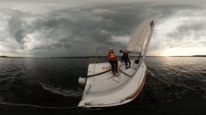 Вечерние гонки на лодках МХ700 в клубе Х-Sailing на пироговке 08.06.2025. Гонка 1.