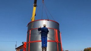 Монтаж мобильной зерносушилки Fratelli Pedrotti Super 200 (27м3, 20 т)