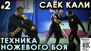 Техника ножевого боя Саёк Кали – 2.