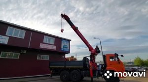 Камаз 6х6  с КМУ и функцией Автовышки как это работает_