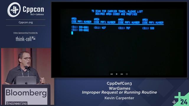 Lightning Talk: CppDefCon3 - WarGames - Kevin Carpenter - CppCon 2024