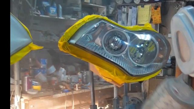 процесс покрытия фар лаком смотреть онлайн