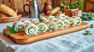 Гебжалия: сочные Грузинские рулетики с сыром и мятой!