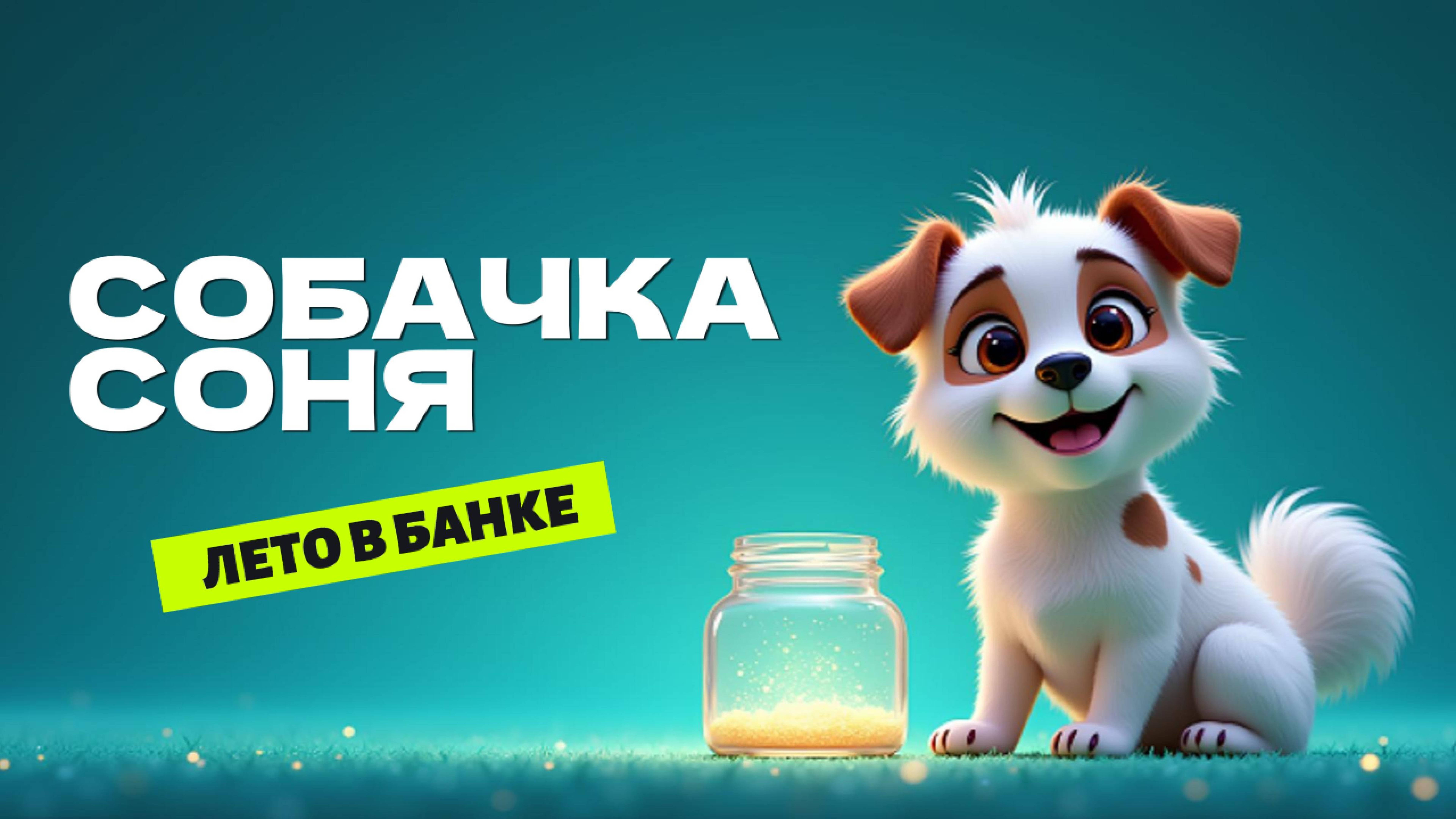 Собачка Соня на даче. Лето в банке. 🐶🌞