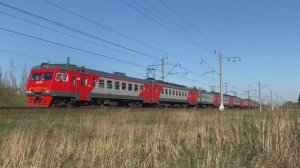 Электропоезд ЭТ2М-081, перегон Лигово - Стрельна