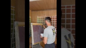 Нанесение декоративной краски Замша