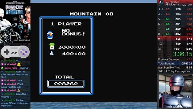 Ice Climber 16 уровней за 7минут (7:10 PB) Speedrun смотреть онлайн