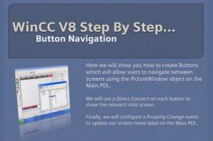 WinCC v8.0 Step By Step 9 How To Change Screens using Buttons Learn SCADA Programming #winccguru
