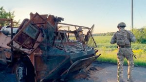 Танки и БМП: российские бойцы показали кладбище техники ВСУ в Курской области