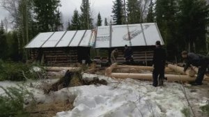 Ремонт бани в таежной избе
