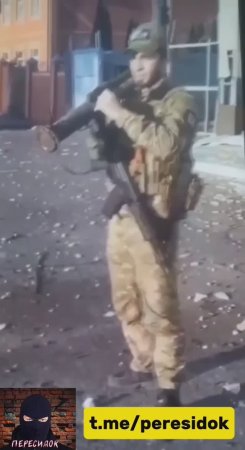 Ингуш пытается попасть в церко из гранатомёта в давно освобождённой Судже (Курская область)