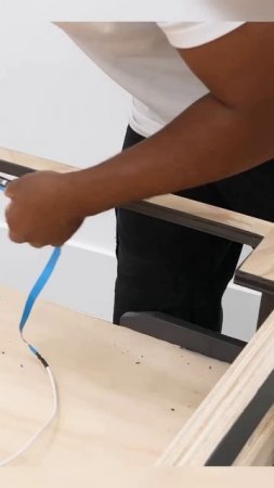 DIY Multi-Purpose Workbench (LED install part 1) – Ep. 10 #Short  #woodwork #diyprojects