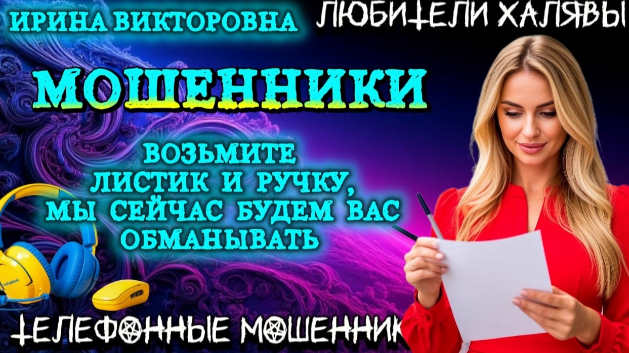 💥 ИРИНА ВИКТОРОВНА. ВОЗЬМИТЕ ЛИСТИК И РУЧКУ | ТЕЛЕФОННЫЕ МОШЕННИКИ