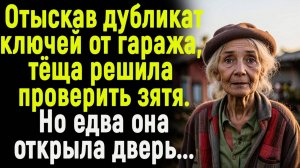 Теща нашла у зятя дубликат ключей от гаража. И когда она пришла туда с проверкой, то в страхе чуть в