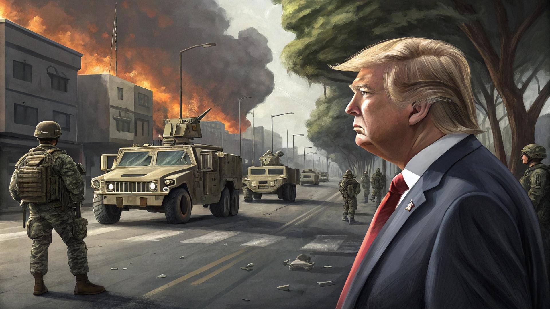 🚨🇺🇸 Трамп ввёл войска в Лос-Анджелес: Город охвачен огнём протестов!