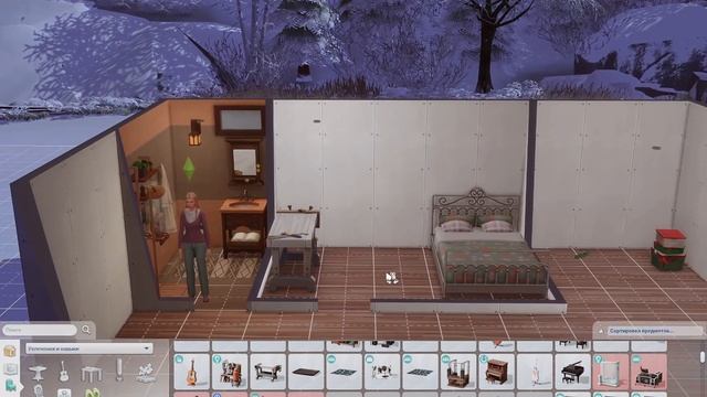 Sims 4: ЗАПЕРЛА КОЛЛЕГУ в 1 клетке и читерю  1 tile challenge  Sims 4