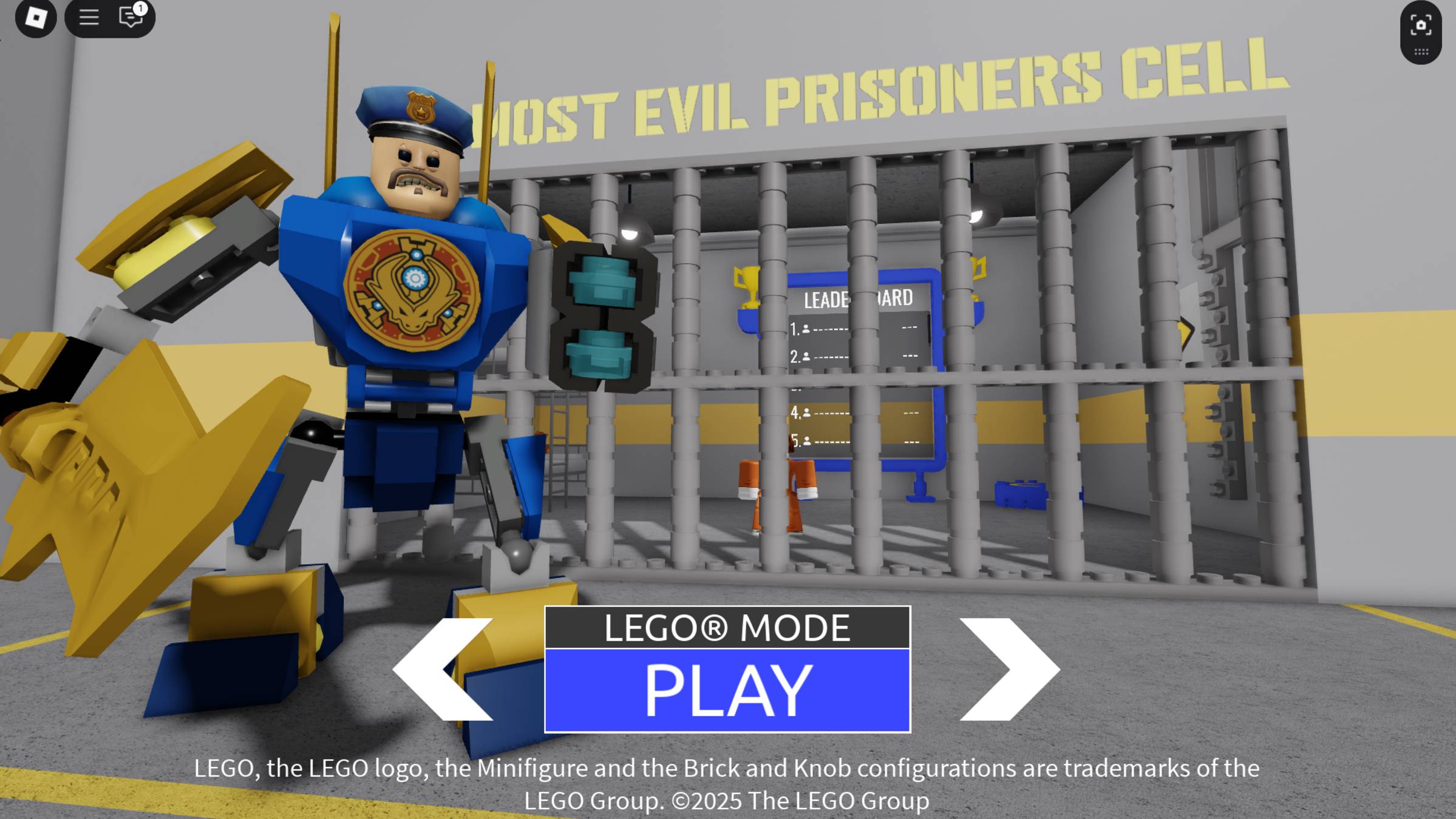 Прохождение игры в Roblox 
Barry Prison Escape Lego mode