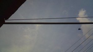 Небесный облачный пейзаж (вид с крыльца)