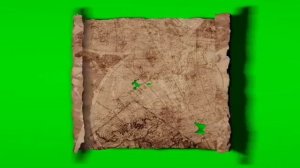 Карта сокровищ на зеленом экране / Map role Green screen