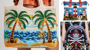 КОЛЛЕКЦИЯ вязаных пляжных сумок от AI. Подборка №1