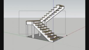 Проектирование простой лестницы в SketchUp  Ступени
