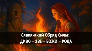 Славянский Обряд Силы: ДИВО – ЯВЕ – БОЖИ – РОДА | Энергокод для Силы Рода