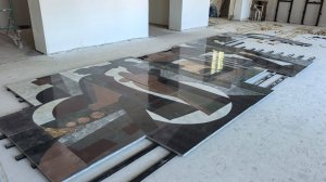 Флорентийская мозаика: в рубцовском ДК "Тракторостроитель" начался монтаж панно