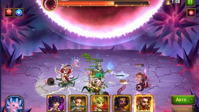 Хроники Хаоса Великая Буря Победа над боссом за 1 ход 2 смотреть онлайн