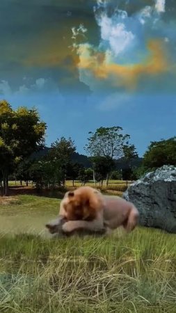 P3fhv13qnxQ - The warthog suddenly found himself in the clutches of a lion｜｜ #shorts #facts #animal