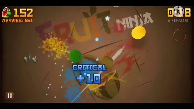 Руби фрукты Fruit Ninja classic прохождение №1 серия(олды вспо? смотреть онлайн