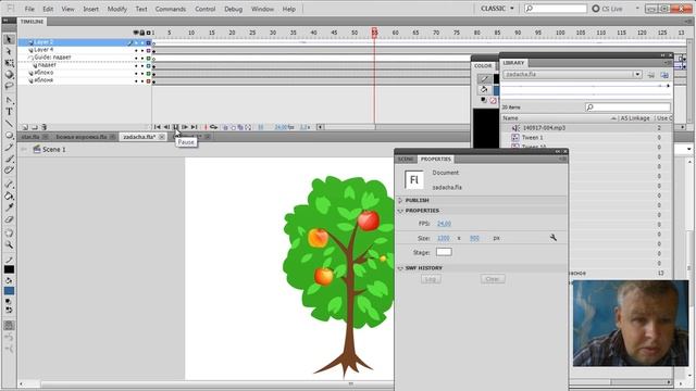 Как звуковой файл разбить на два во Flash? смотреть онлайн