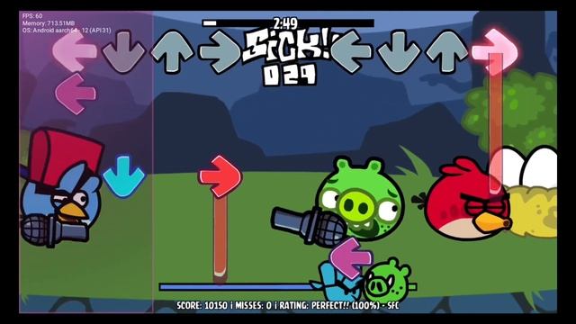 Возвращение! FNF Bad piggies v2 / на андроид смотреть онлайн