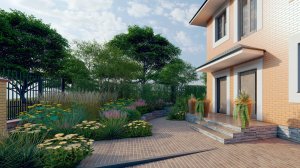 Ландшафтный дизайн участка "Родные просторы"