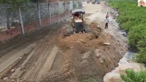 Строительство, засыпка дороги, продолжение