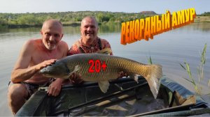 РЫБАЛКА на АМУРА. Рекордный амур 20+кг озера МЕДВЕЖКА
