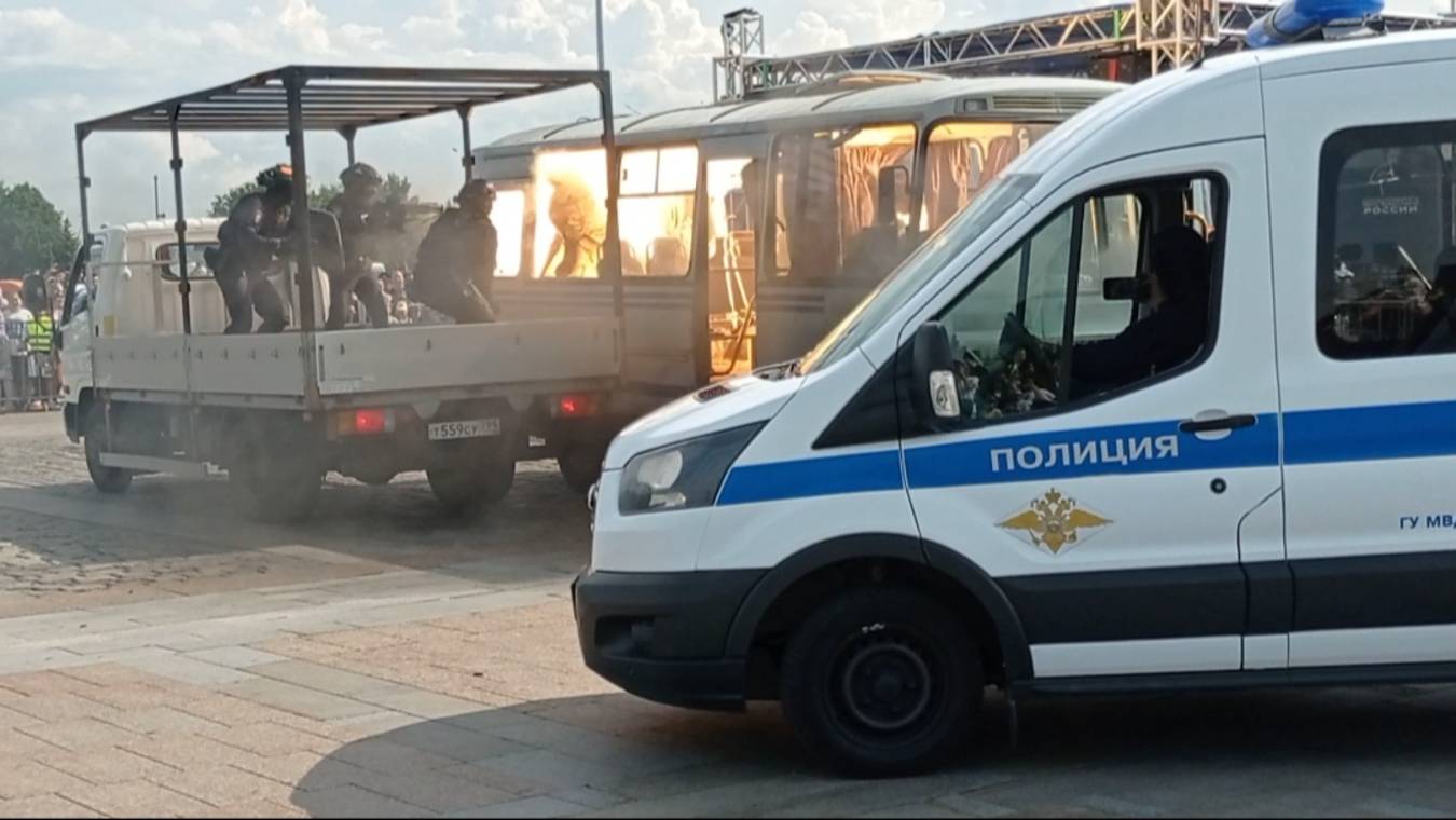 Показательные выступления Московской полиции