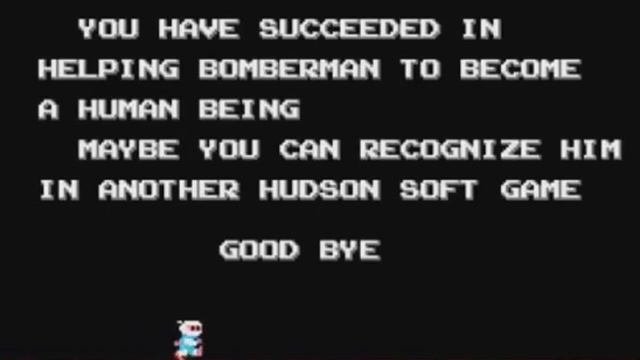 Bomberman NES  концовка игры