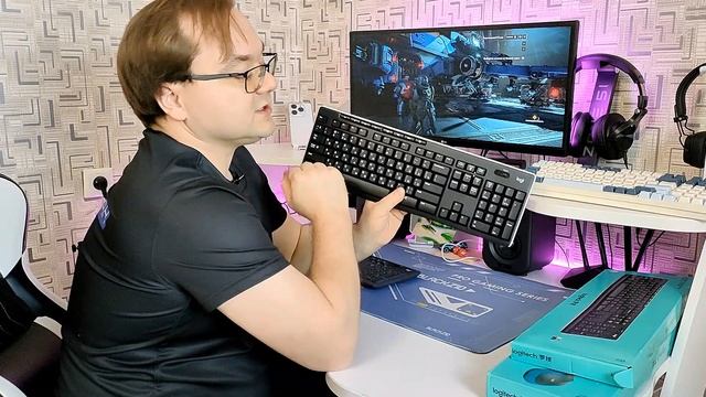 Про подарки 2 Комплекты мышка + клавиатура Logitech K270 и MK275 смотреть онлайн