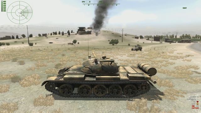 Arma 2 Самолет протаранил танк Т55 смотреть онлайн