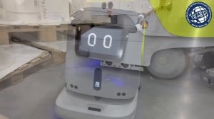 Запуск робота-уборщика PUDU CC1 на складе. Ритейл Сервис
