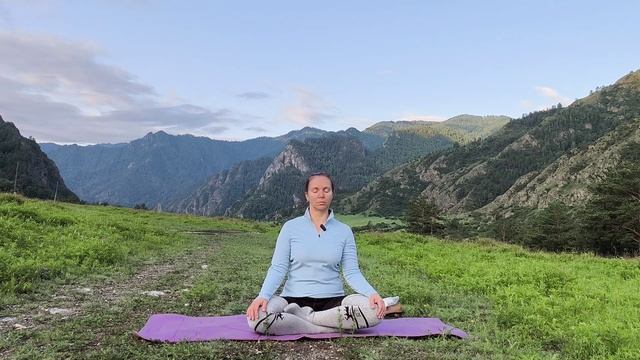 Утренняя медитация в горах Алтая. 10 минут