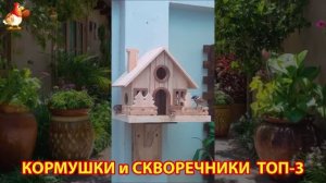 Кормушки и скворечники своими руками для птиц ТОП-3 (52) 🪚🪛🔨 Идеи для дачи и сада пошагово ❣️